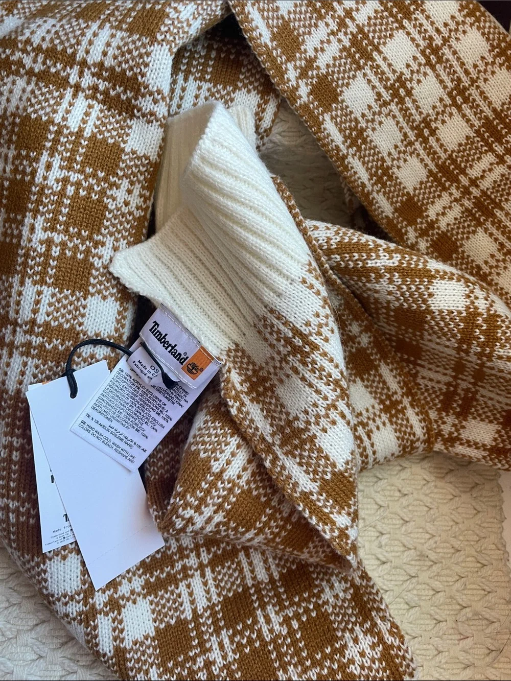 NWT TIMBERLAND PLAID SCARF
